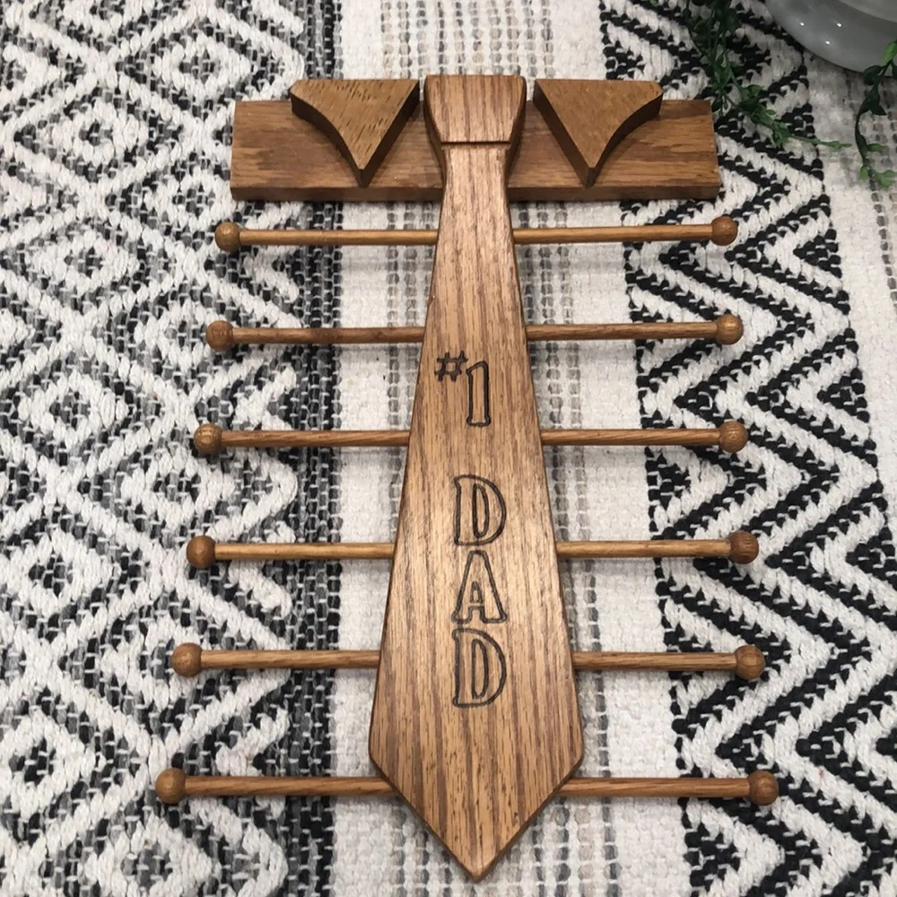 Vintage #1 Dad tie holder